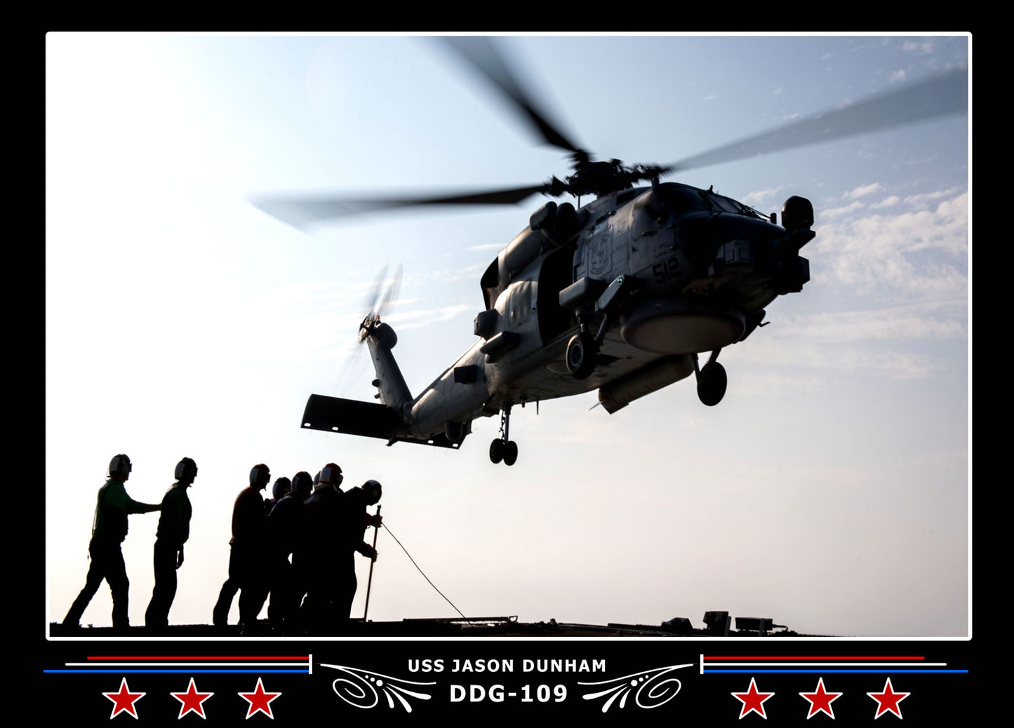 USS Jason Dunham DDG-109 Canvas Photo Print