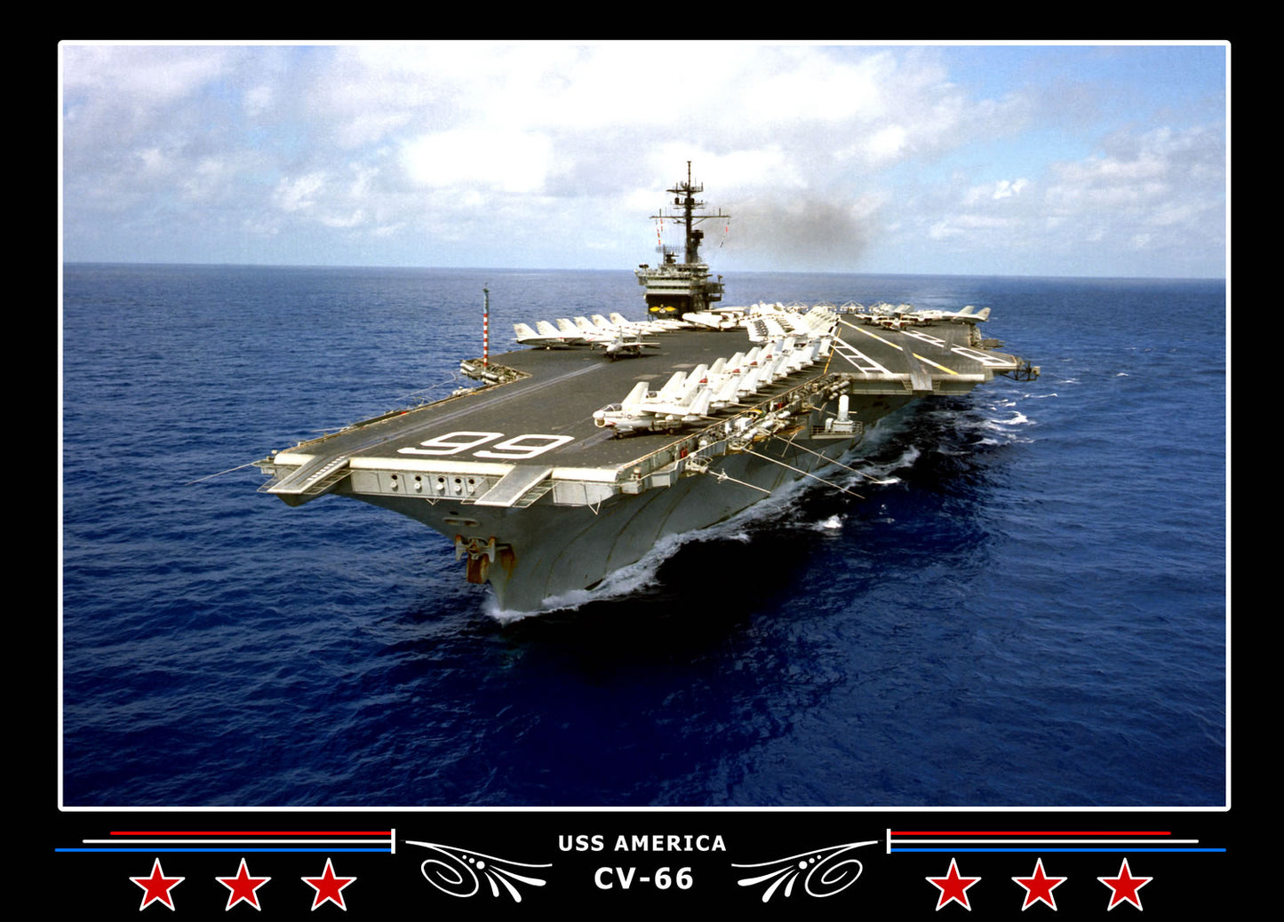USS America CV-66 Canvas Photo Print