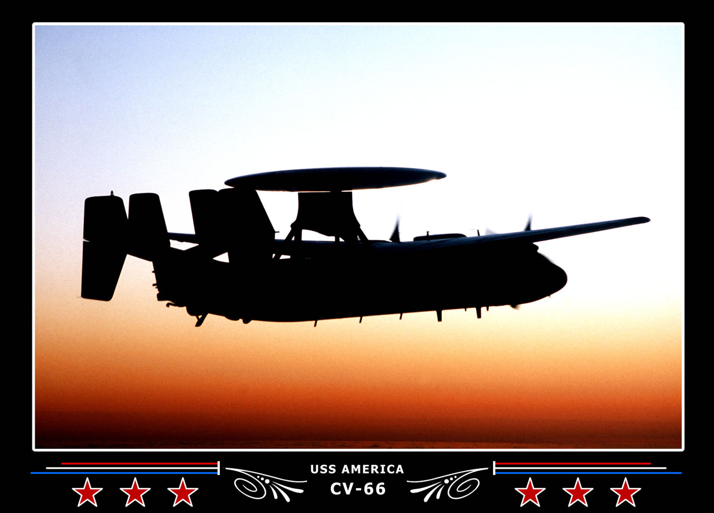 USS America CV-66 Canvas Photo Print