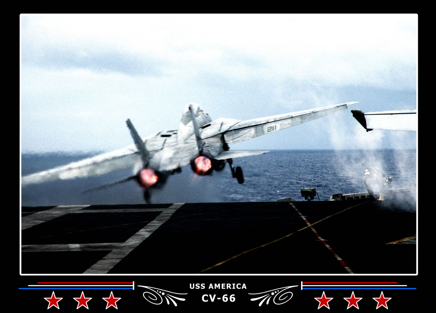 USS America CV-66 Canvas Photo Print