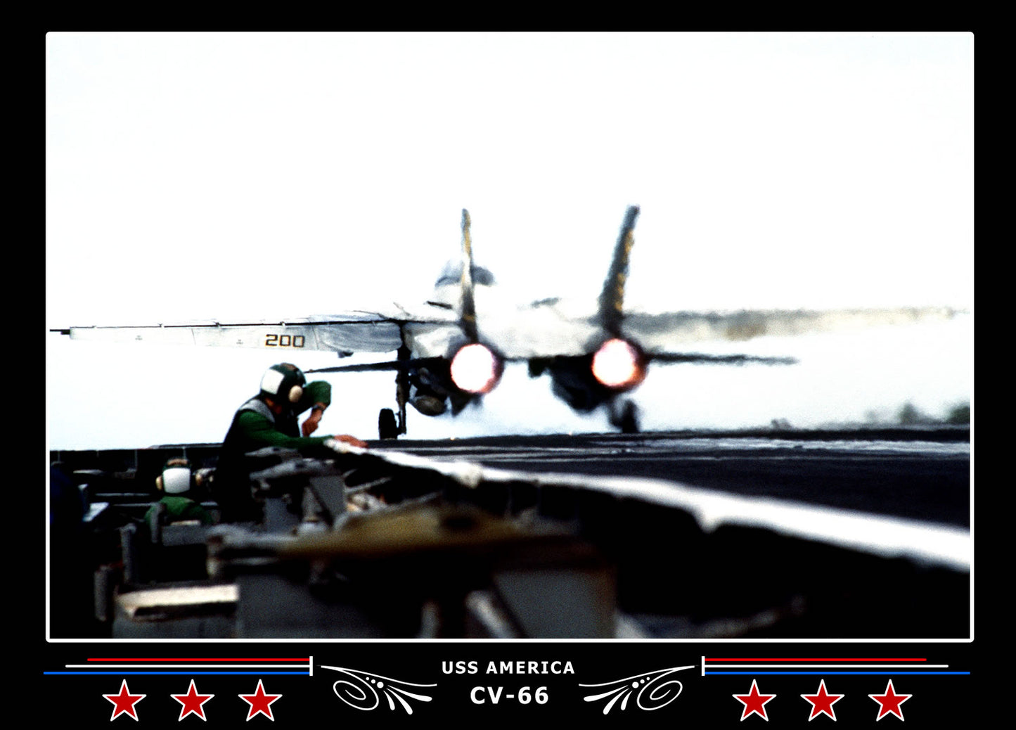 USS America CV-66 Canvas Photo Print