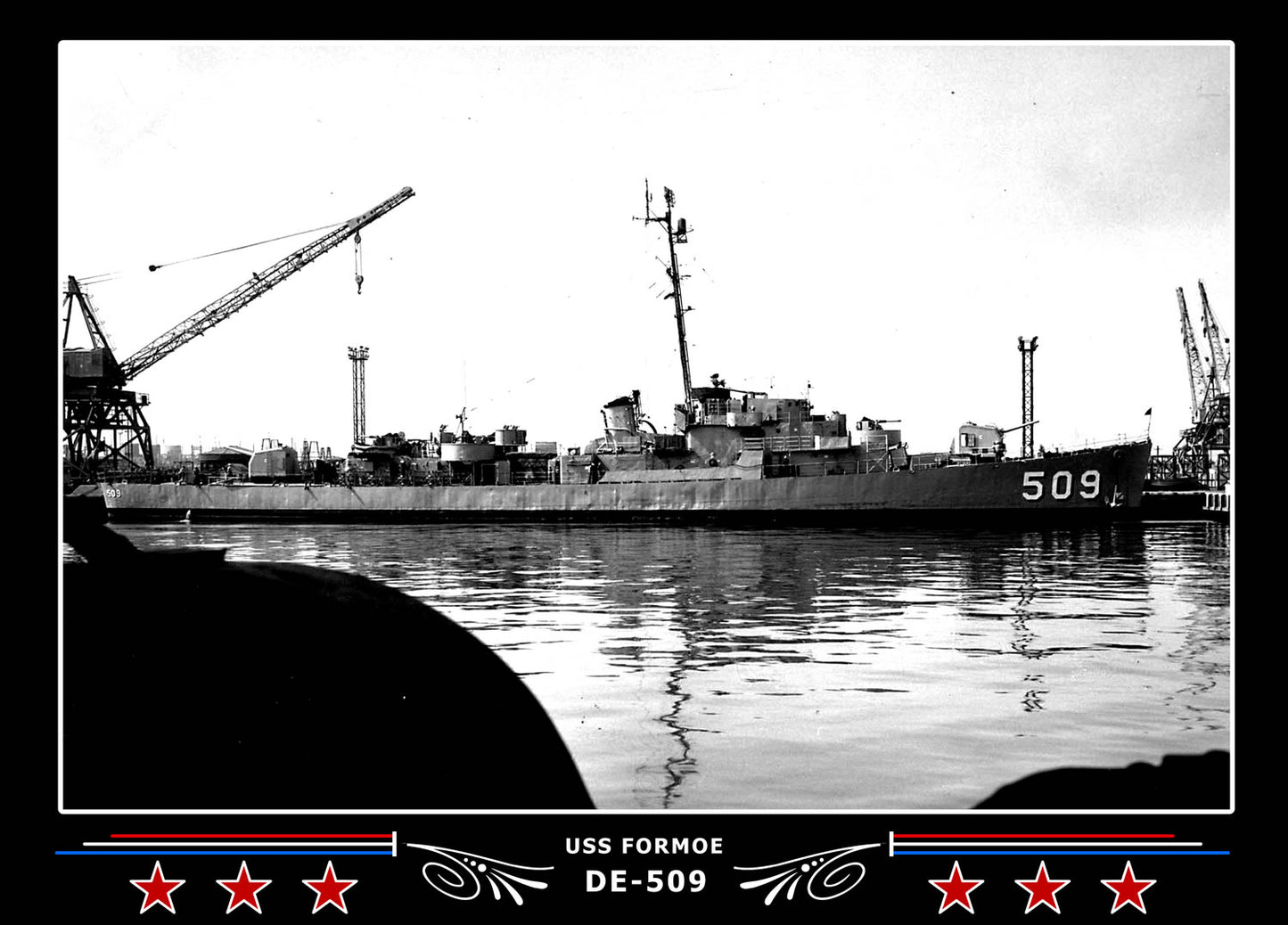 USS Formoe DE-509 Canvas Photo Print