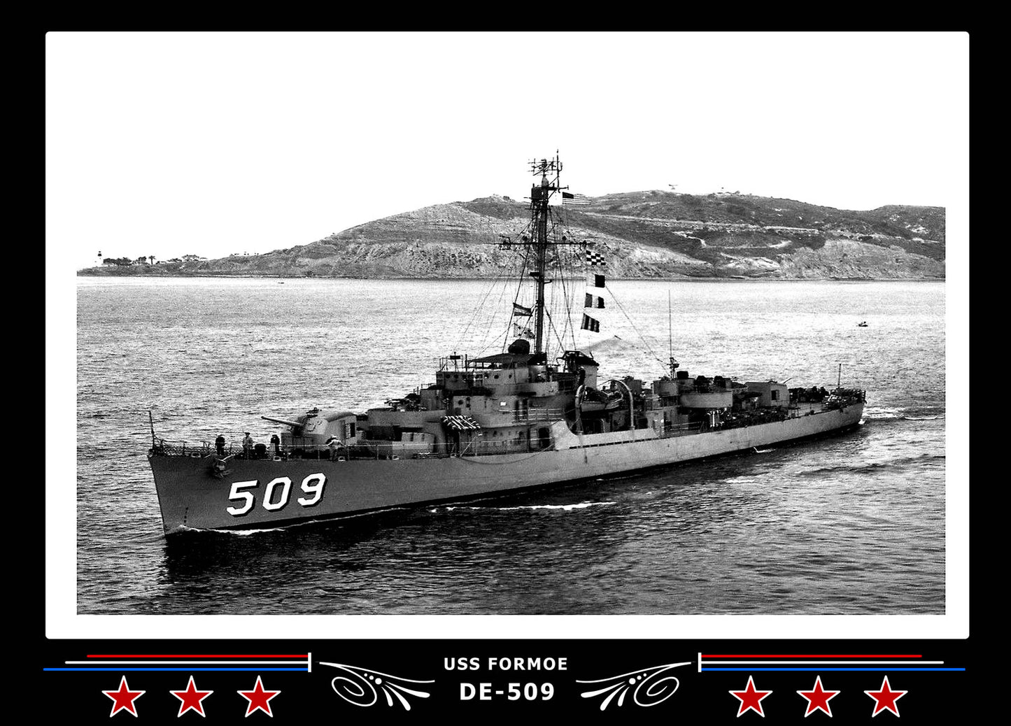 USS Formoe DE-509 Canvas Photo Print