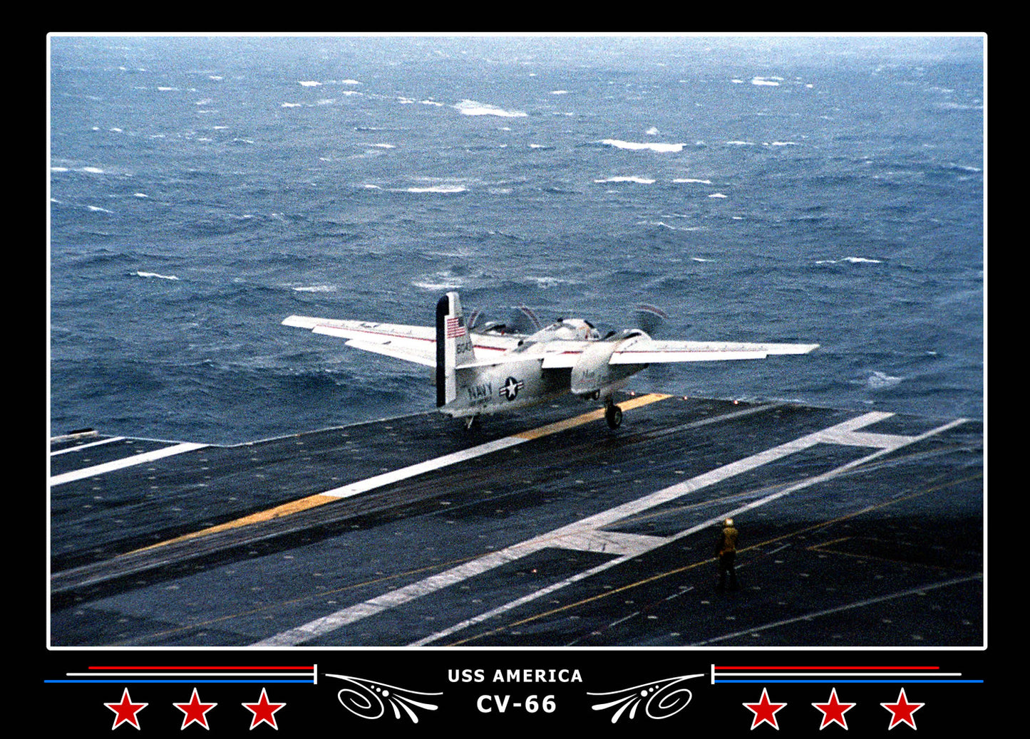 USS America CV-66 Canvas Photo Print