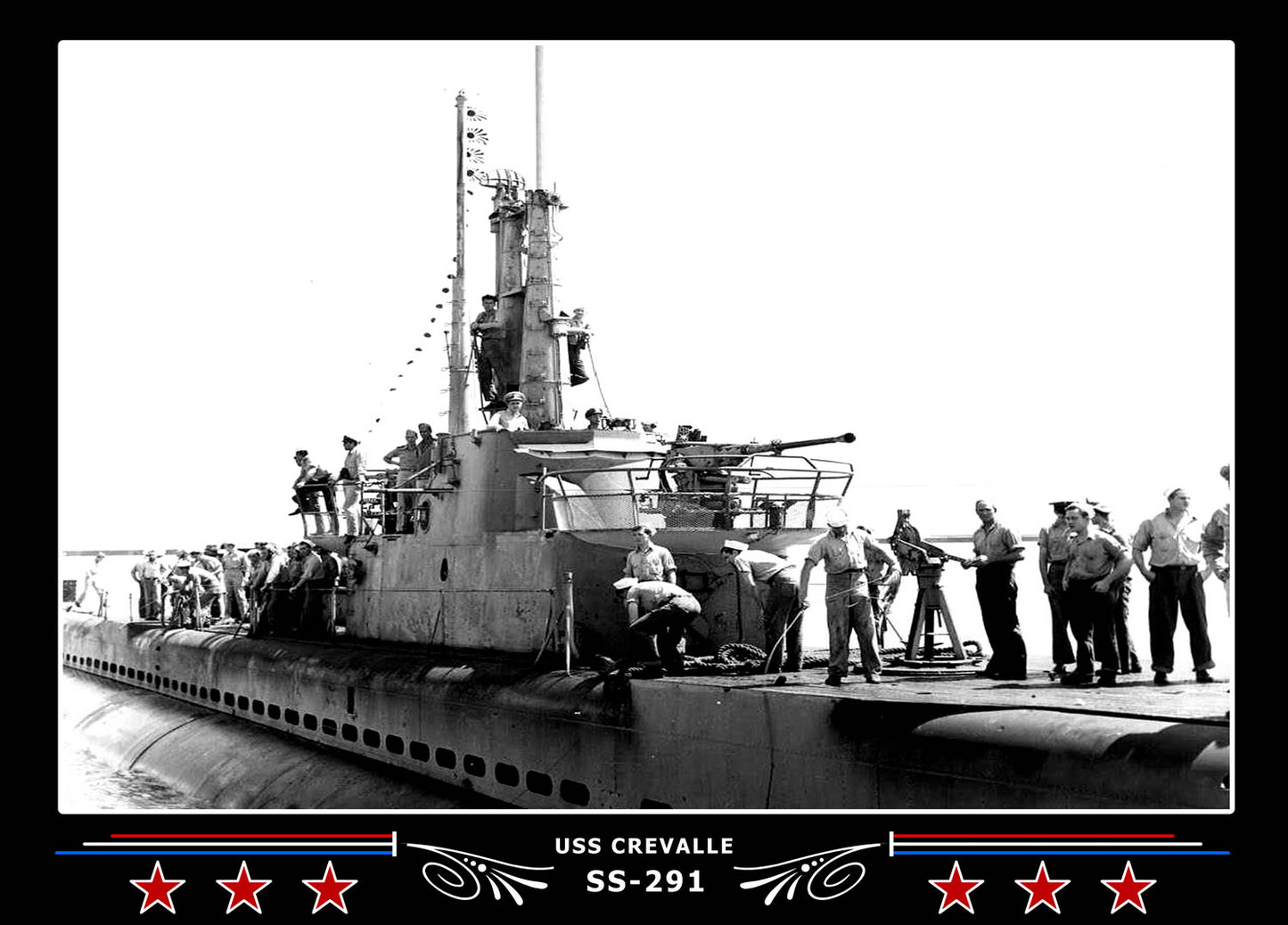USS Crevalle SS-291 Canvas Photo Print