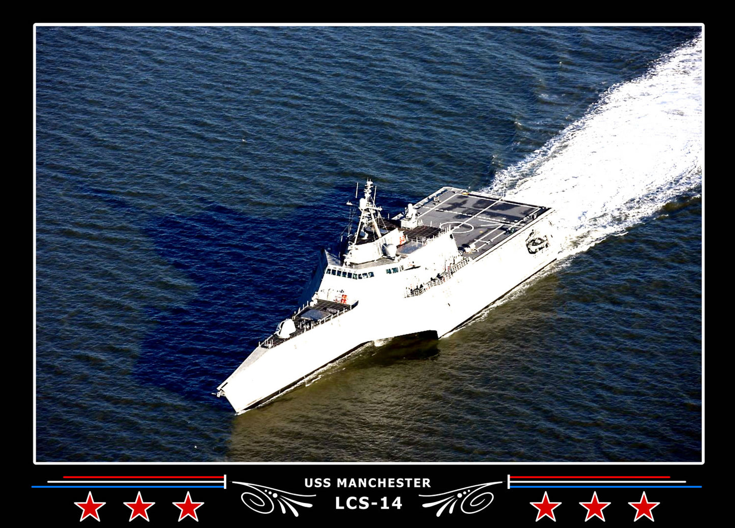 USS Manchester LCS14 Canvas Photo Print