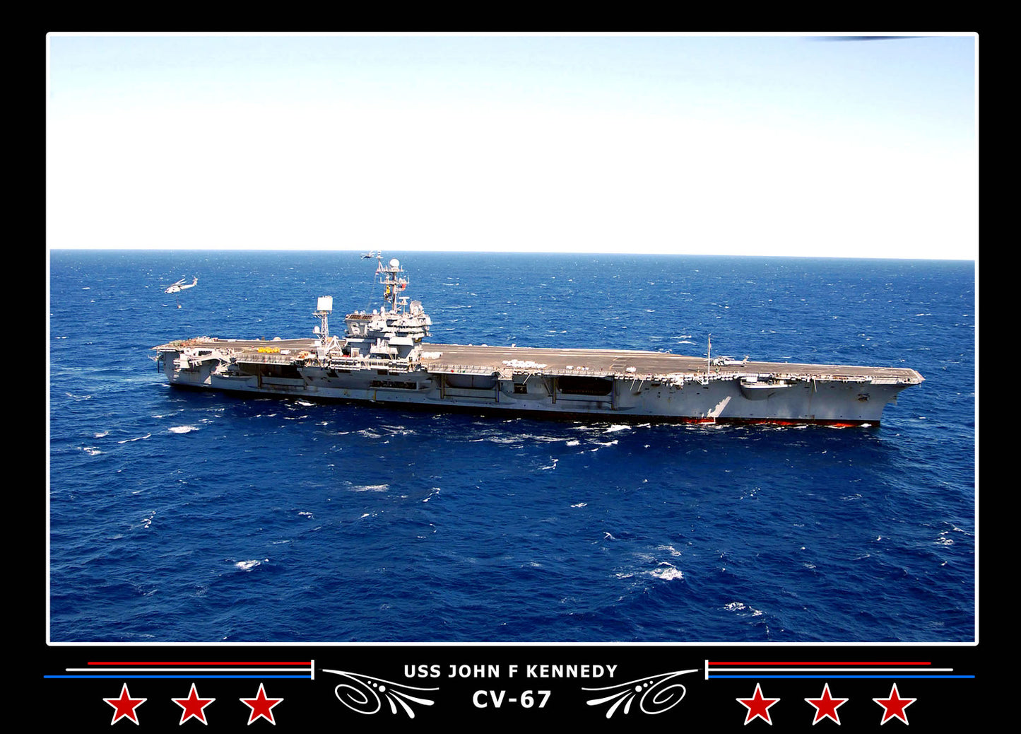 USS John F Kennedy CV-67 Canvas Photo Print