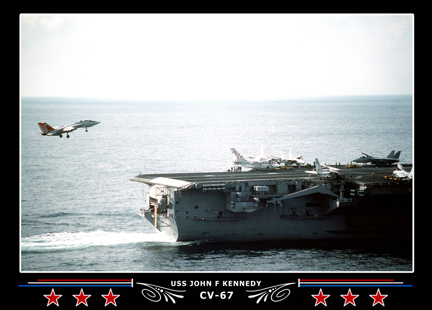 USS John F Kennedy CV-67 Canvas Photo Print