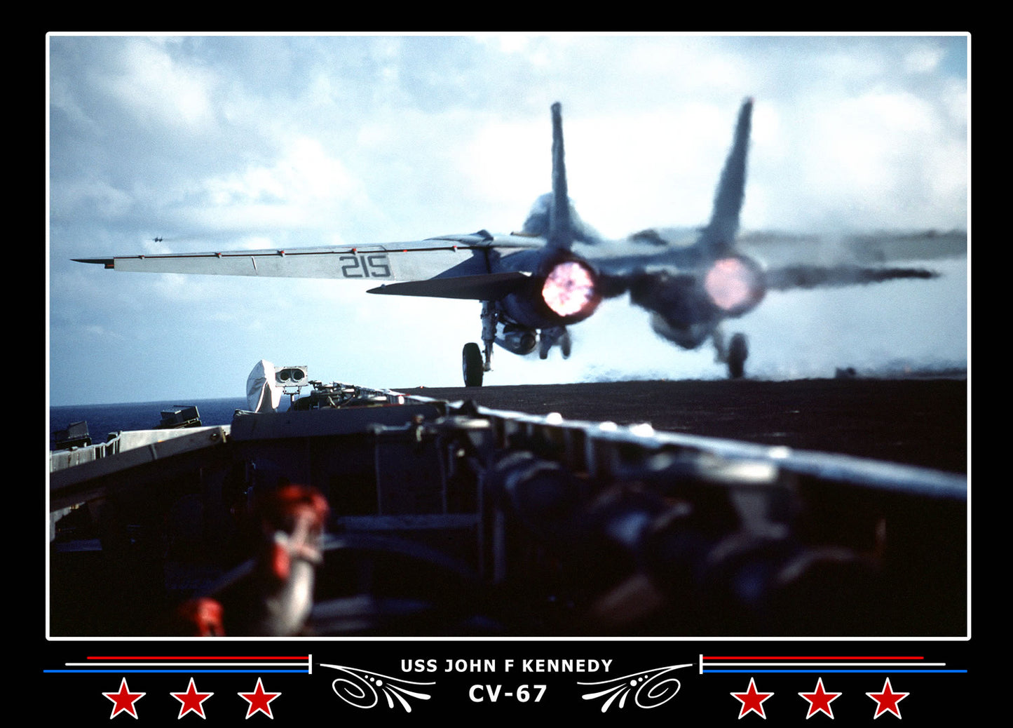 USS John F Kennedy CV-67 Canvas Photo Print
