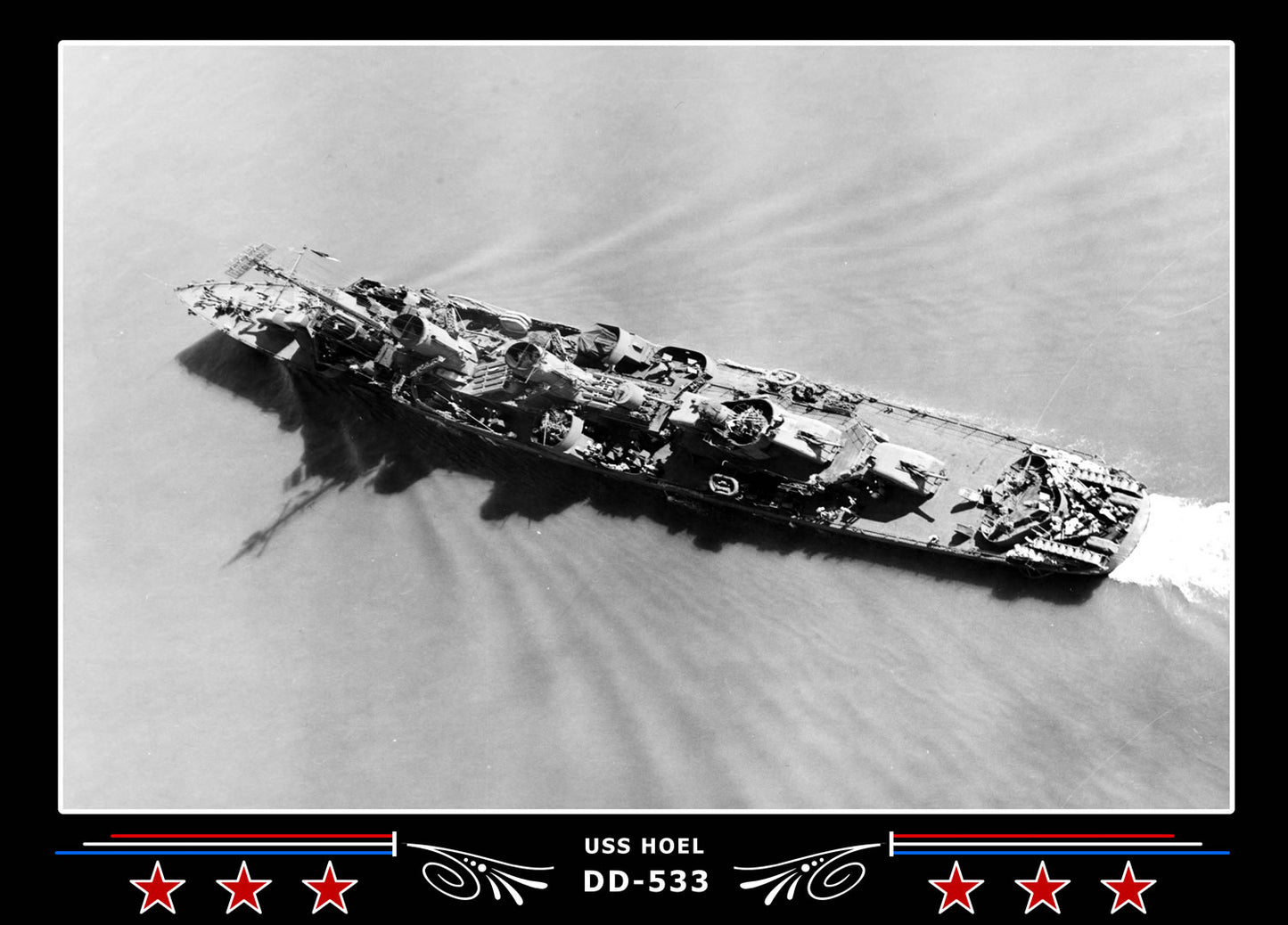 USS Hoel DD-533 Canvas Photo Print