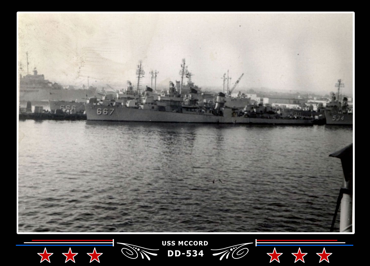 USS Mccord DD534 Canvas Photo Print Navy Emporium