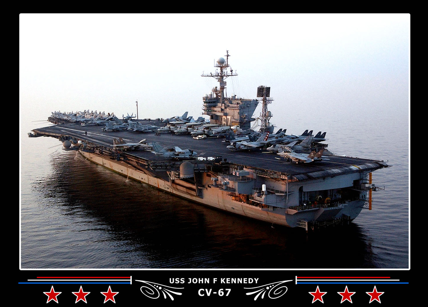 USS John F Kennedy CV-67 Canvas Photo Print