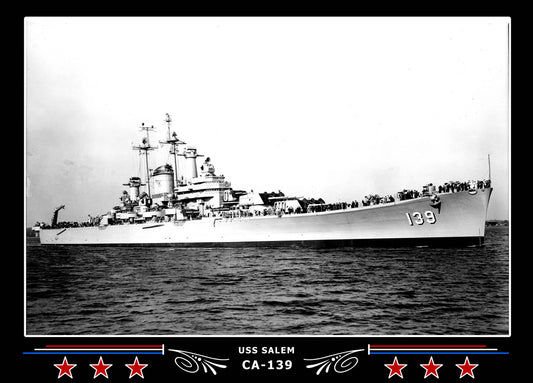 USS Salem CA-139 Canvas Photo Print