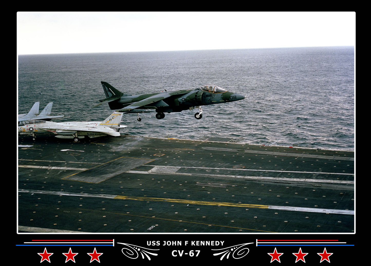 USS John F Kennedy CV-67 Canvas Photo Print