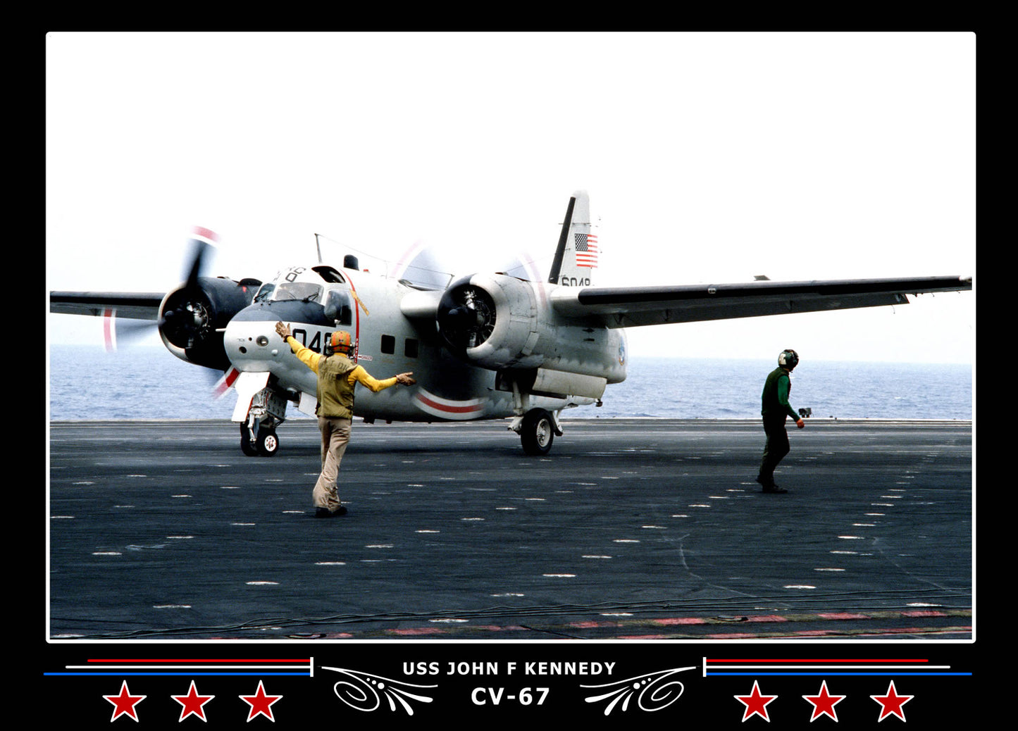USS John F Kennedy CV-67 Canvas Photo Print