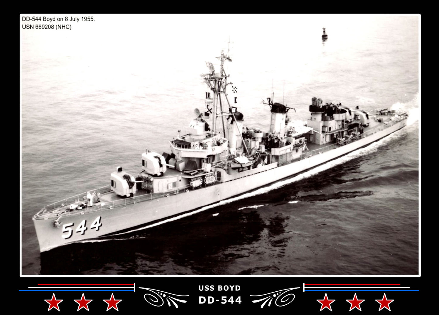 USS Boyd DD-544 Canvas Photo Print