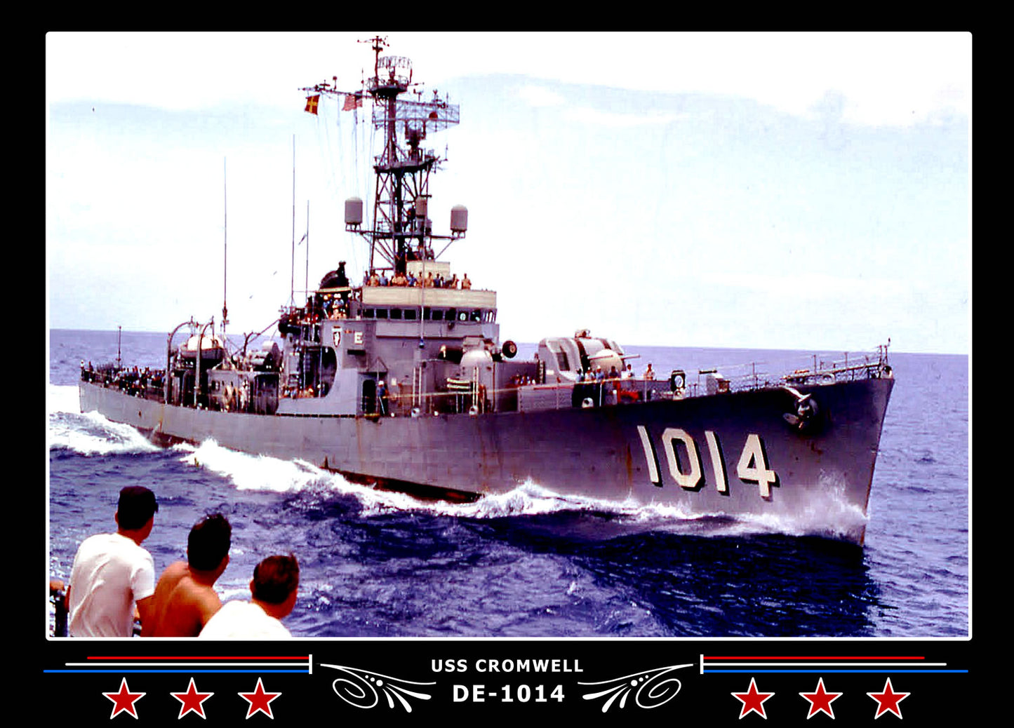 USS Cromwell DE-1014 Canvas Photo Print