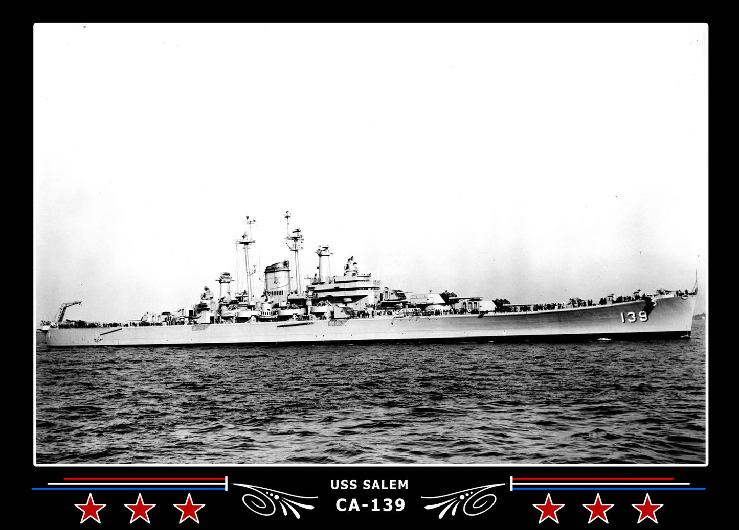 USS Salem CA-139 Canvas Photo Print
