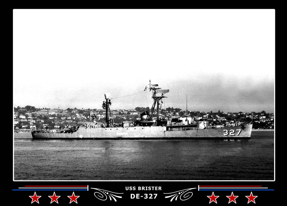 USS Brister DE-327 Canvas Photo Print