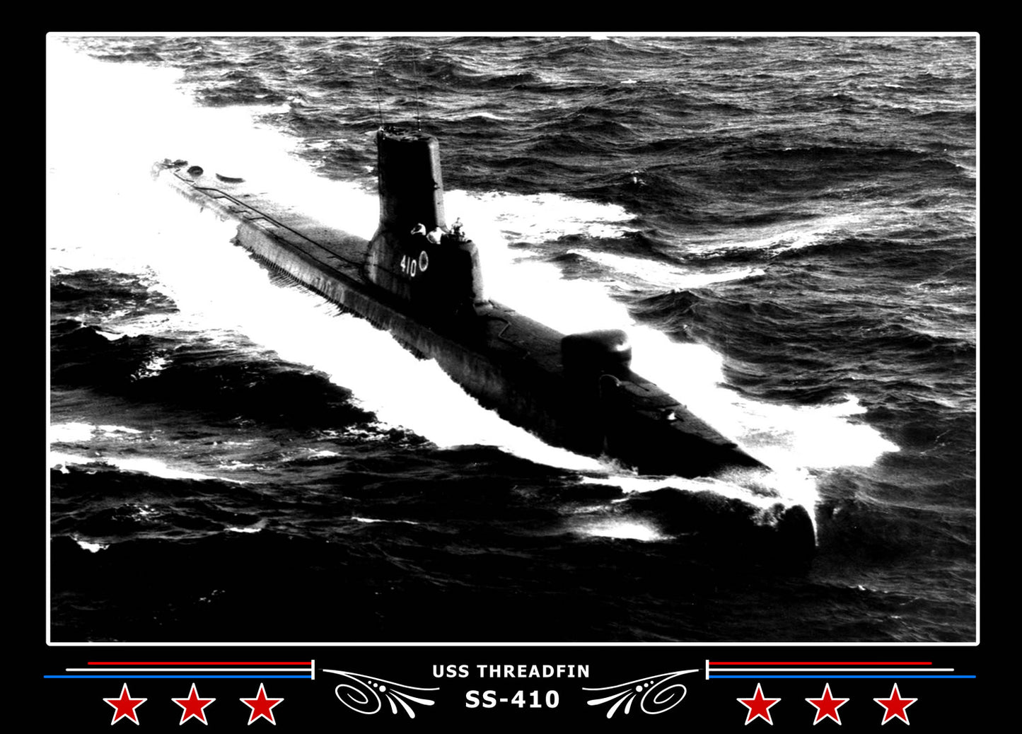 USS Threadfin SS-410 Canvas Photo Print