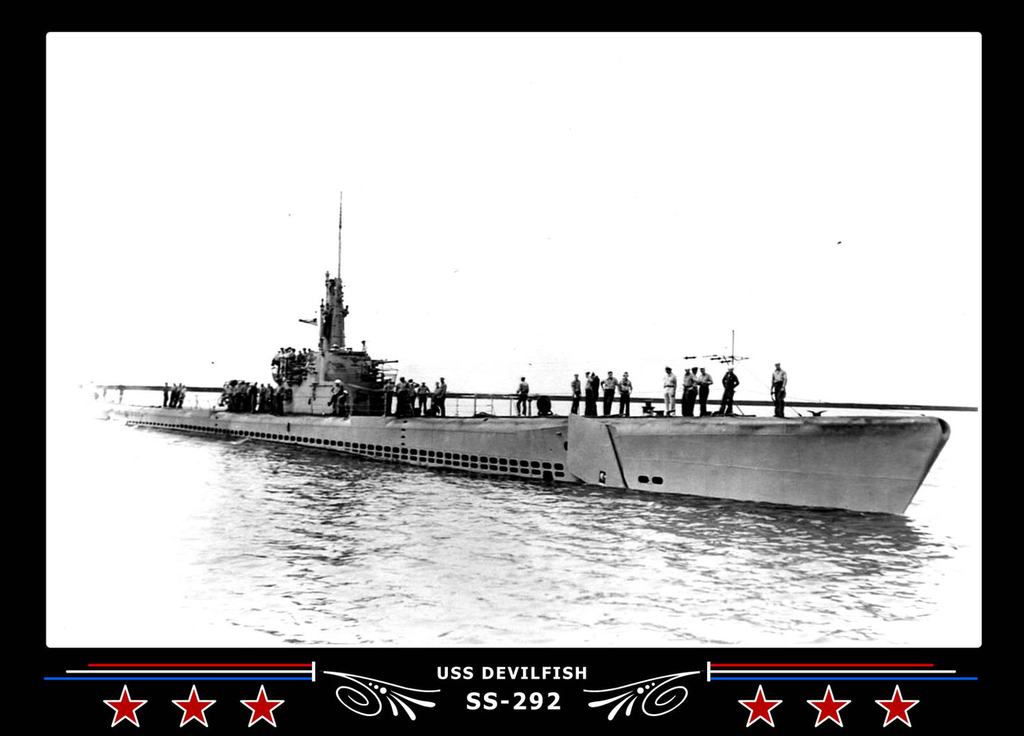 USS Devilfish SS-292 Canvas Photo Print