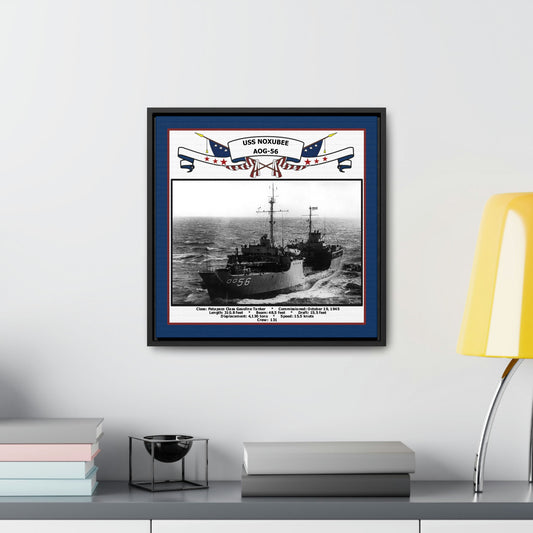 USS Noxubee AOG-56 Navy Floating Frame Photo Desk View