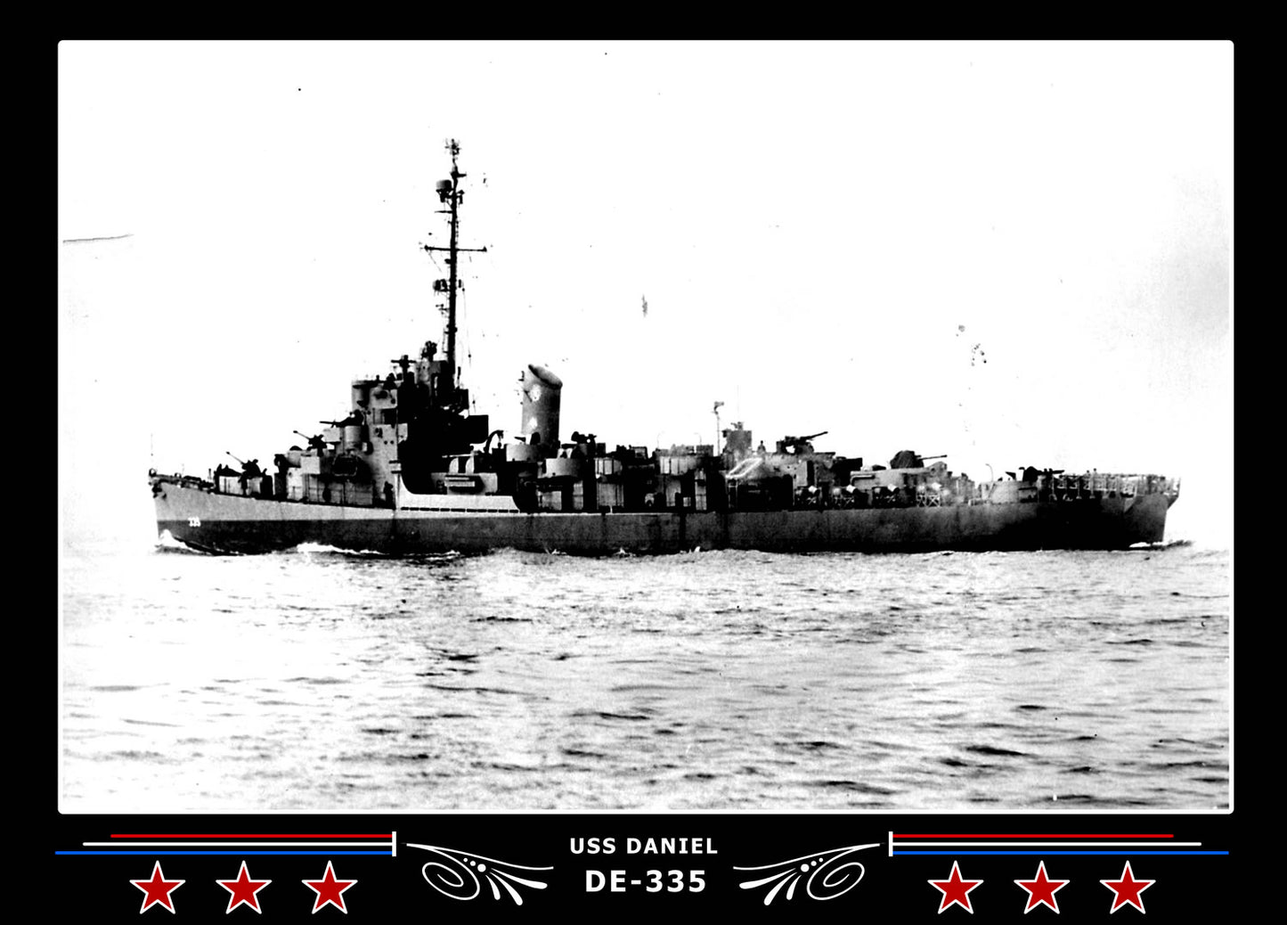USS Daniel DE-335 Canvas Photo Print