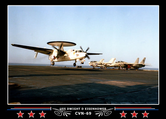 USS Dwight D Eisenhower CVN-69 Canvas Photo Print