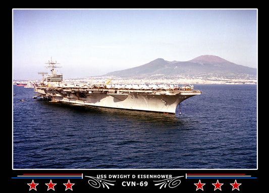 USS Dwight D Eisenhower CVN-69 Canvas Photo Print