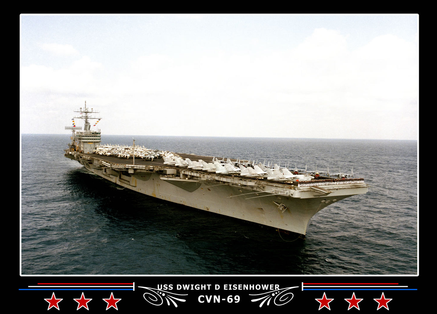 USS Dwight D Eisenhower CVN-69 Canvas Photo Print