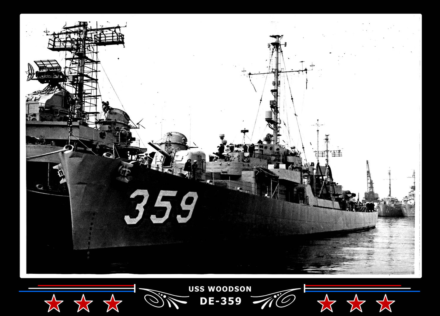 USS Woodson DE-359 Canvas Photo Print