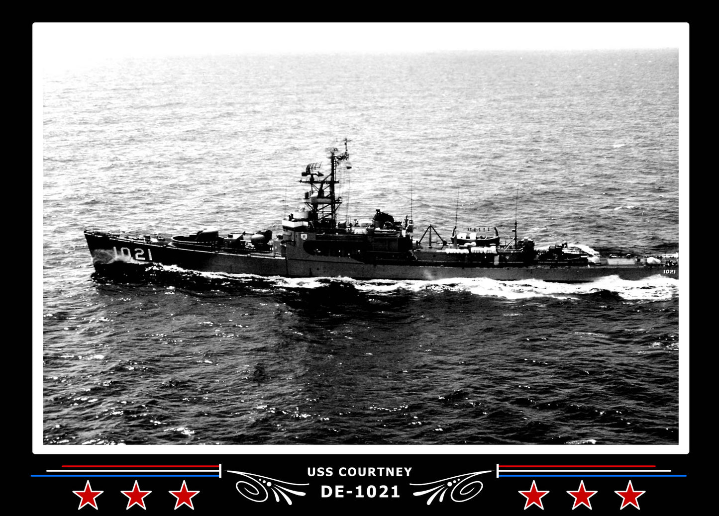USS Courtney DE-1021 Canvas Photo Print