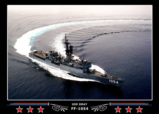 USS Gray FF-1054 Canvas Photo Print