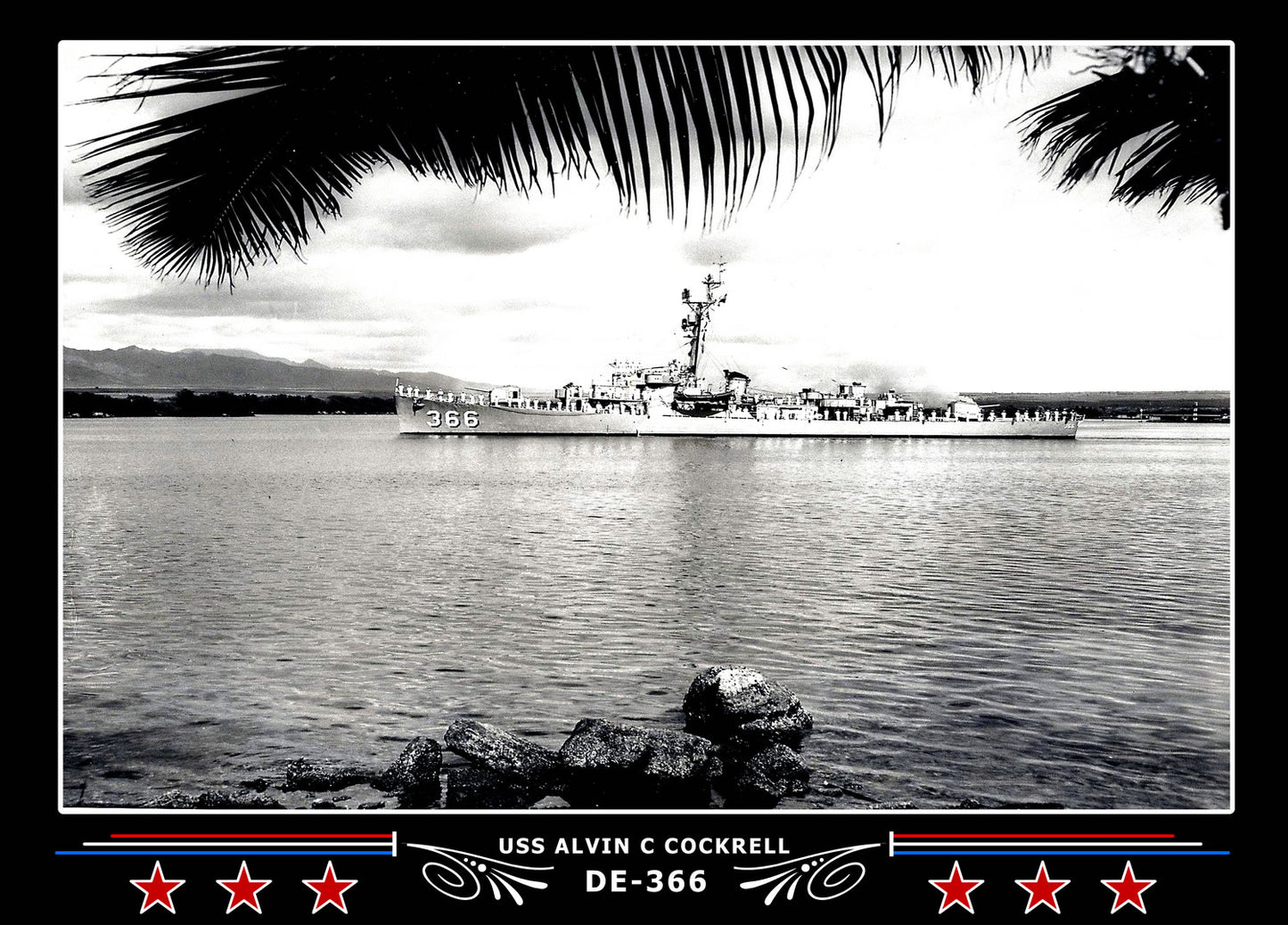 USS Alvin C Cockrell DE-366 Canvas Photo Print