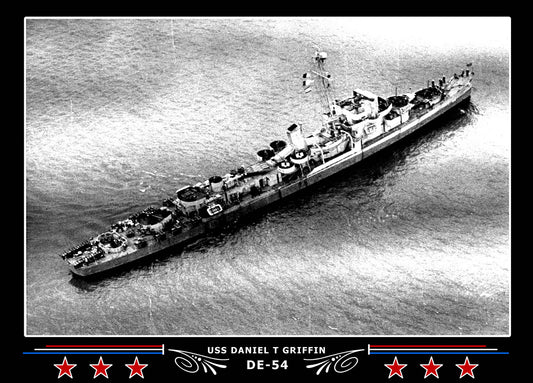 USS Daniel T Griffin DE-54 Canvas Photo Print