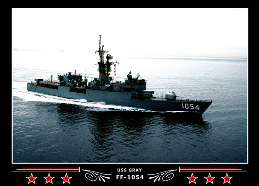 USS Gray FF-1054 Canvas Photo Print