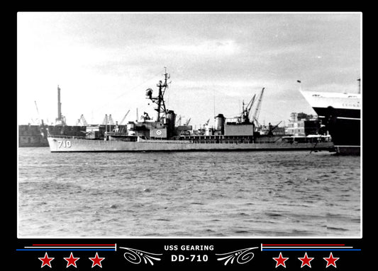 USS Gearing DD-710 Canvas Photo Print