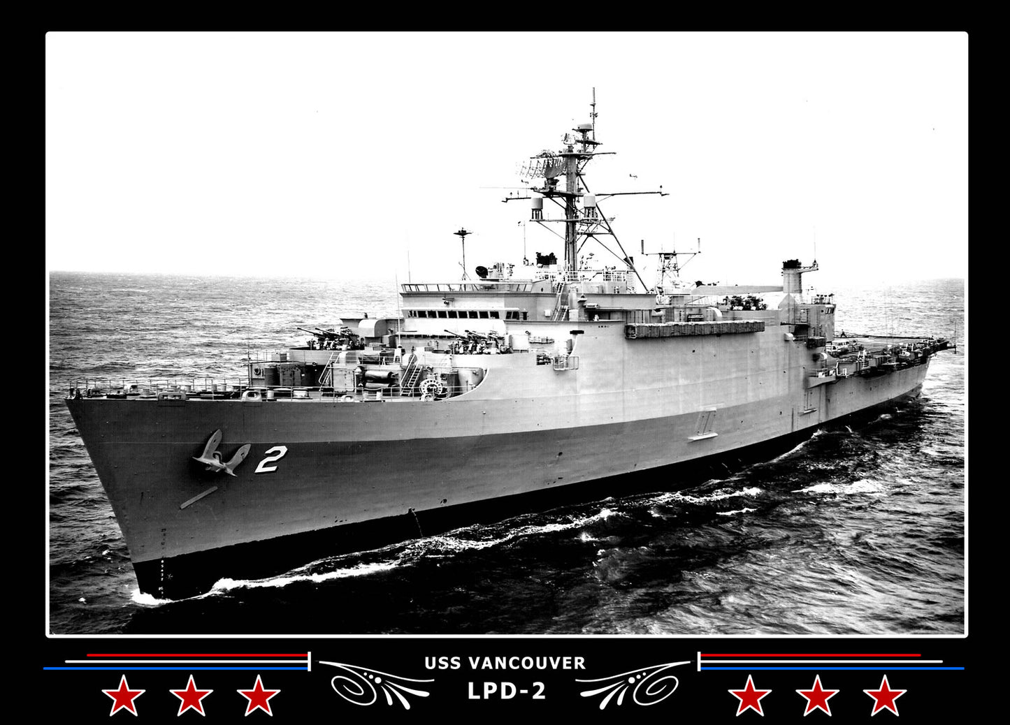 USS Vancouver LPD2 Canvas Photo Print