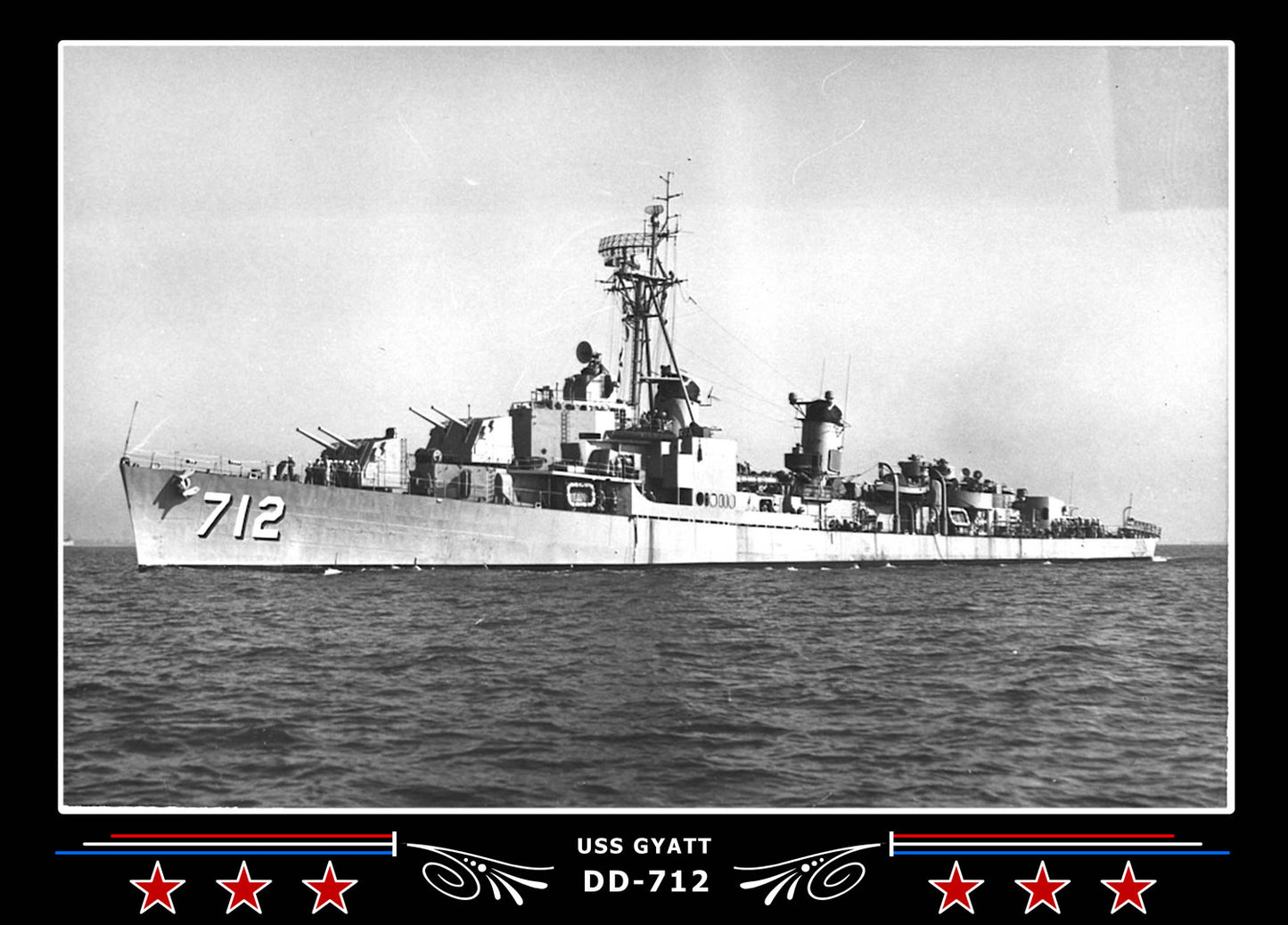 USS Gyatt DD-712 Canvas Photo Print