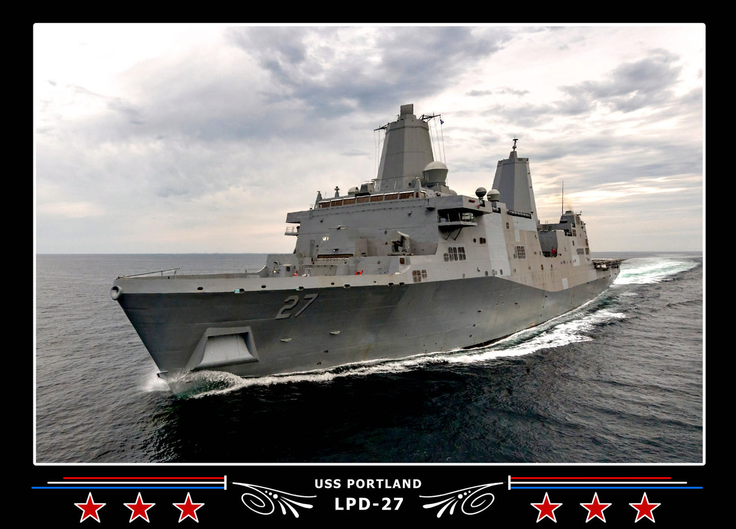 USS Portland LPD27 Canvas Photo Print