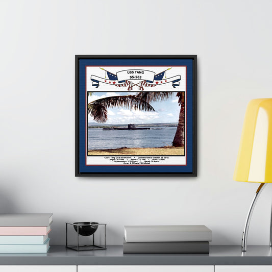 USS Tang SS-563 Navy Floating Frame Photo Desk View