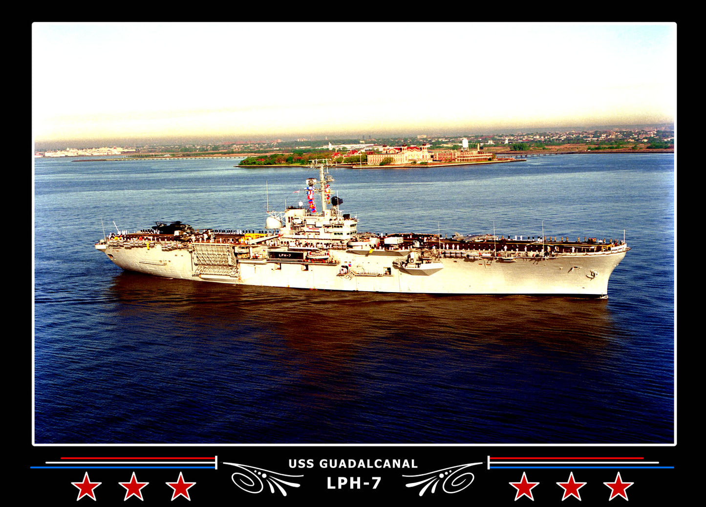 USS Guadalcanal LPH7 Canvas Photo Print