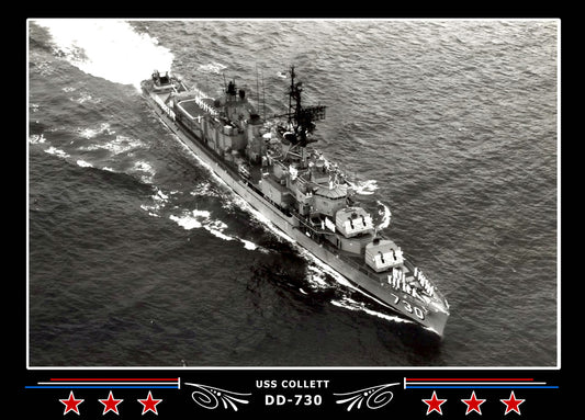 USS Collett DD-730 Canvas Photo Print