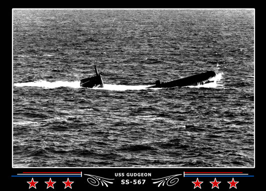 USS Gudgeon SS-567 Canvas Photo Print