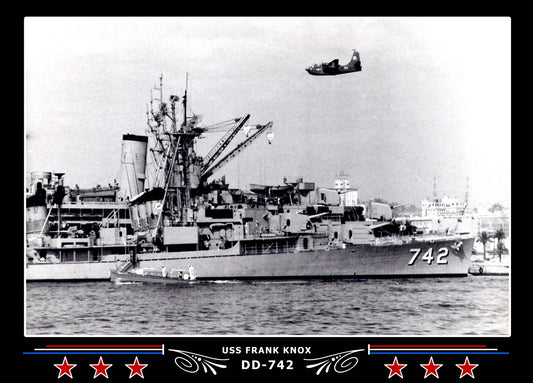 USS Frank Knox DD-742 Canvas Photo Print