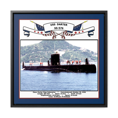 USS Darter SS-576 Navy Floating Frame Photo Front View