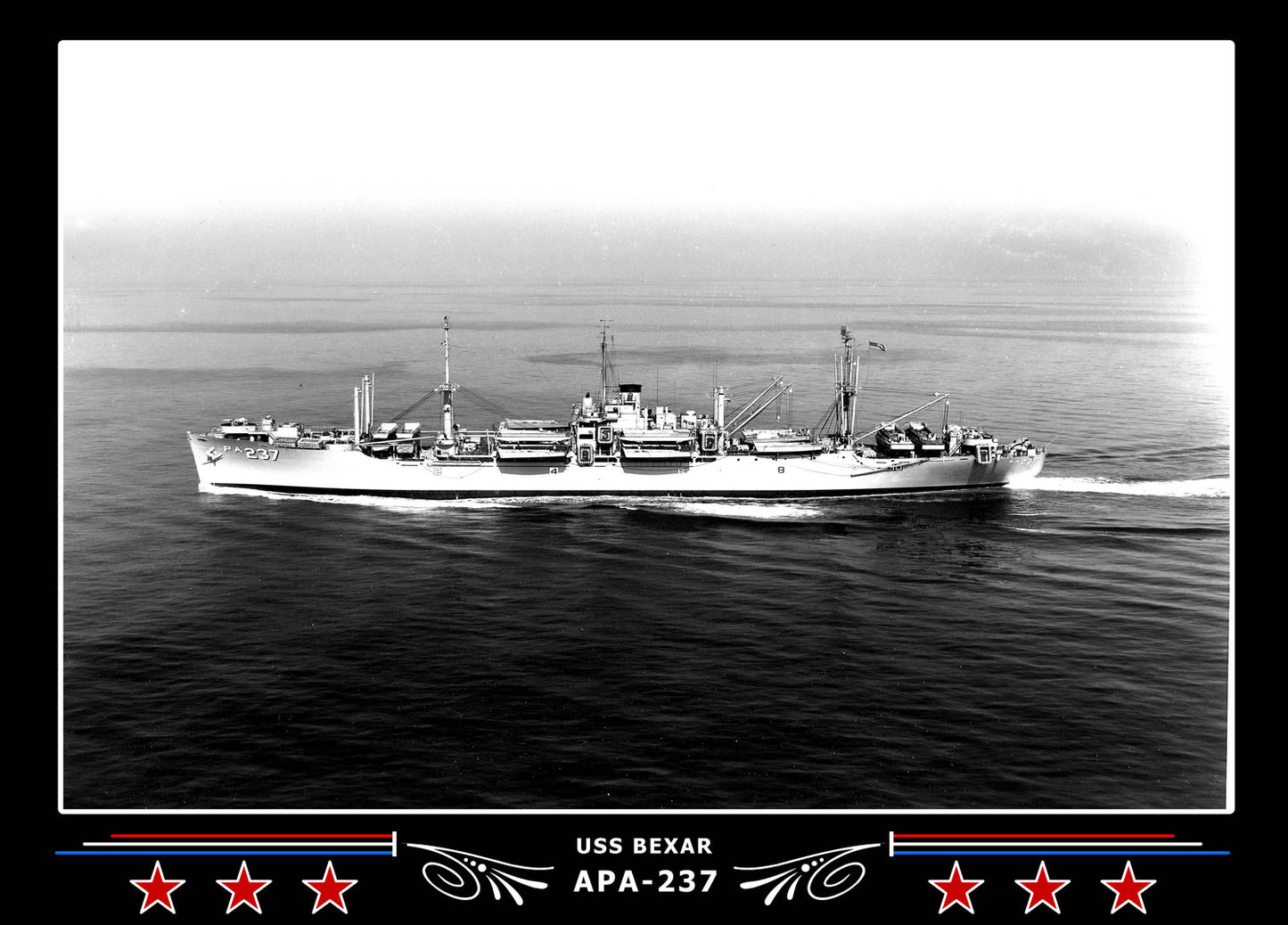 USS Bexar APA237 Canvas Photo Print