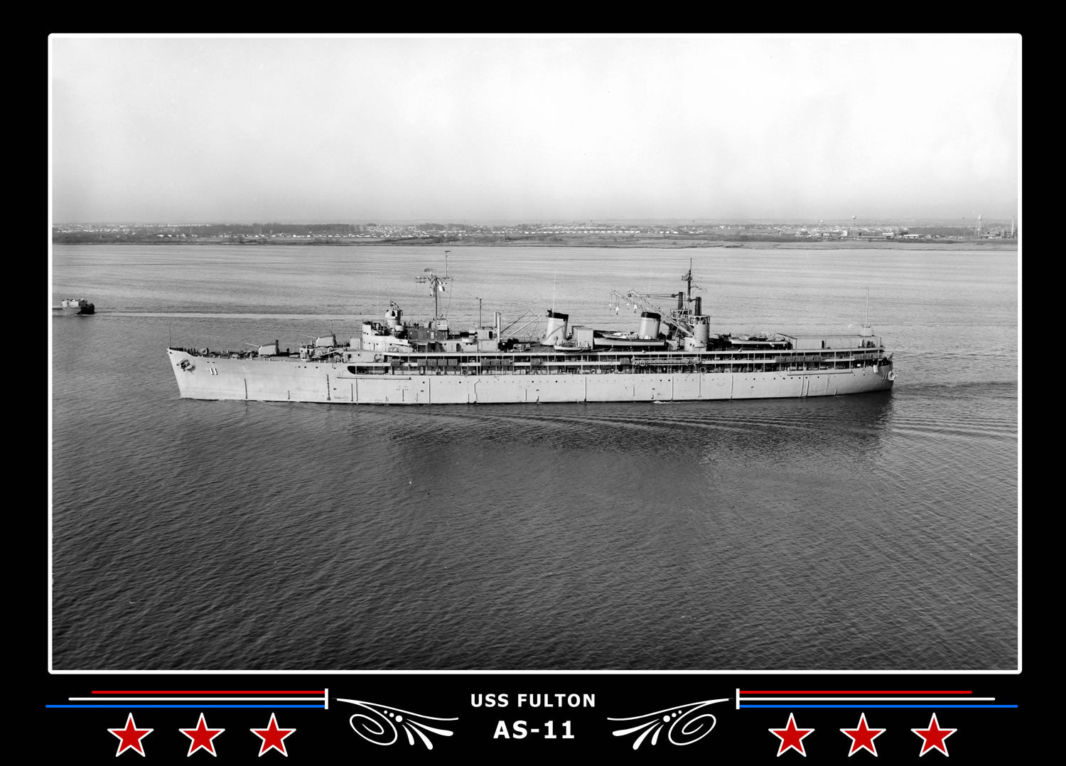USS Fulton AS-11 Canvas Photo Print