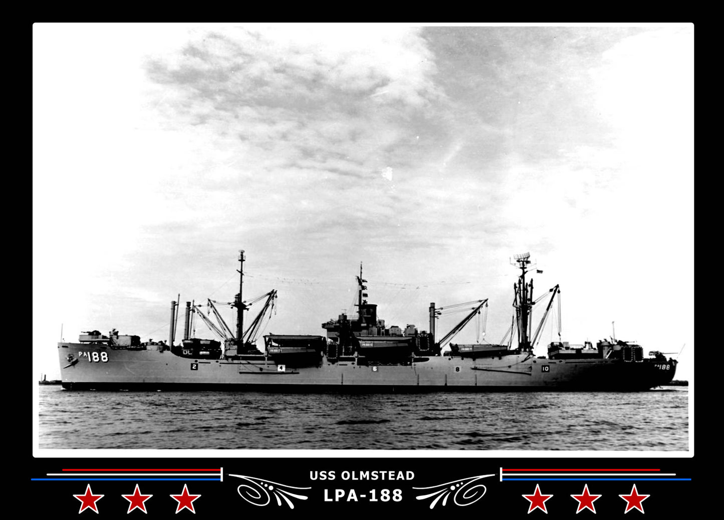 USS Olmstead LPA188 Canvas Photo Print
