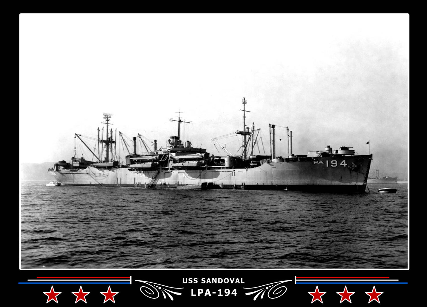 USS Sandoval LPA194 Canvas Photo Print